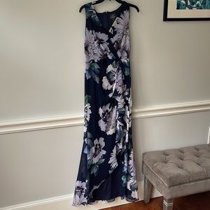 Floral Pint Maxi Dress Size 8